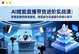 AI赋能直播带货进阶实战课：掌握直播间精准建模、破层级-天威联盟社区总站-分享优质互联网创业资源信息差-天威社区分享